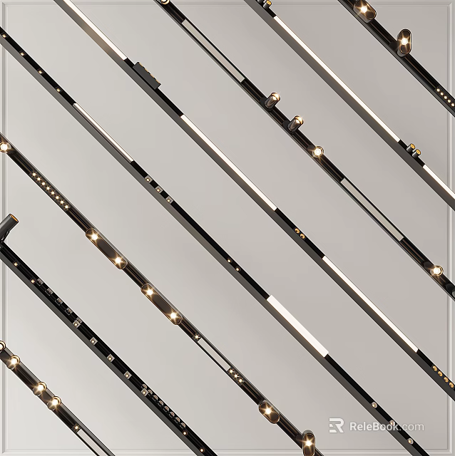 LED Recessed Downlights And Spotlights With Modern Sleek Design For Home Lighting 3d model 