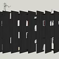 Modern Middle Track Bookshelf Storage Rack Bookcase Decoration Rack Book Decoration Module System Carpet 3d model