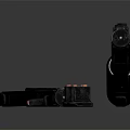 Two Modern Black Tactical Pistols With Extra Magazines On Dark Background