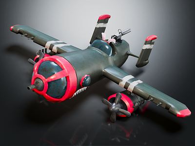 modern fighter aircraft 3d model