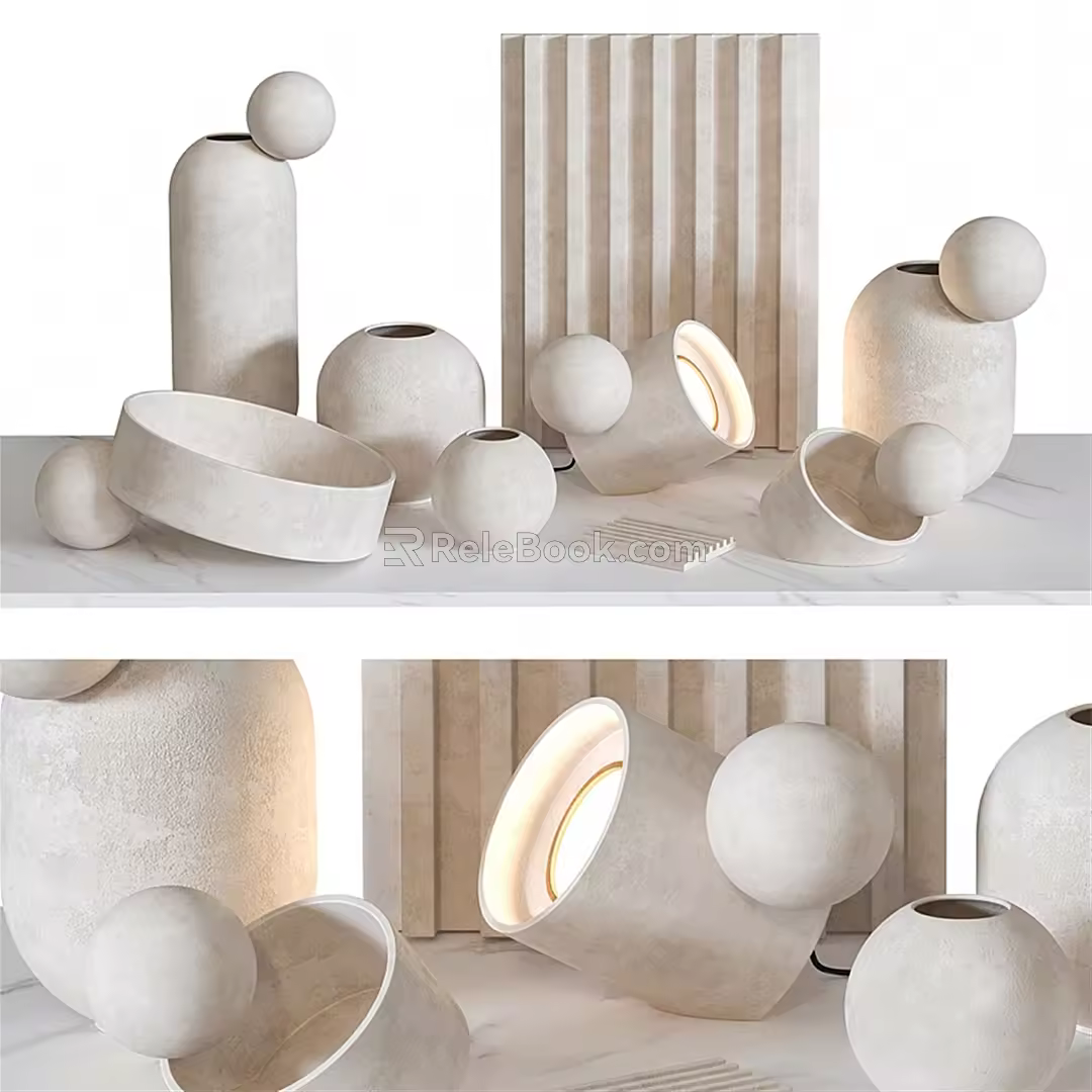 Modern Ornaments Combination Ornaments 3d model