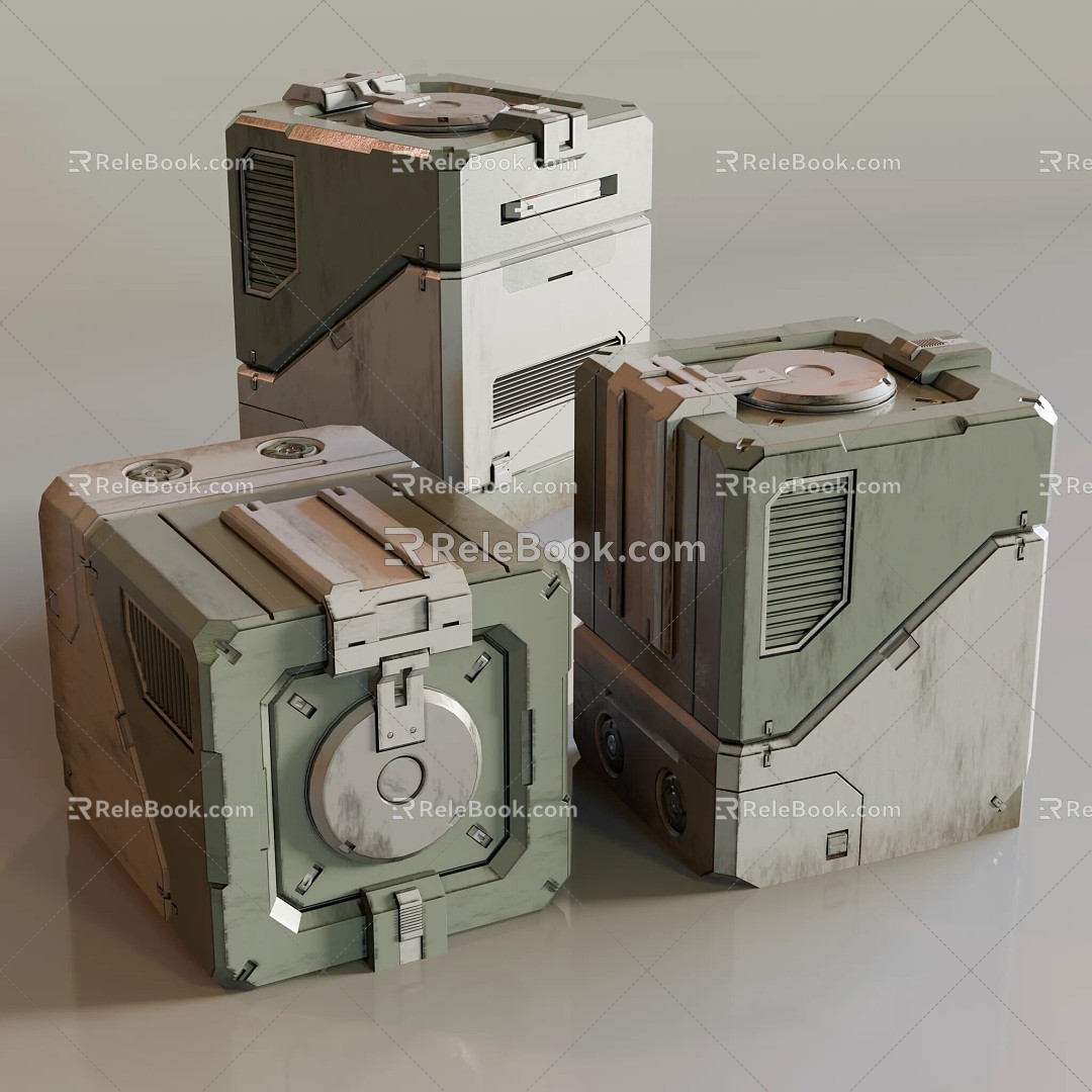 Sci-Fi Box 3d model