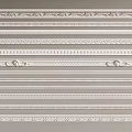Modern simple European line gypsum line carved corner line 3d model