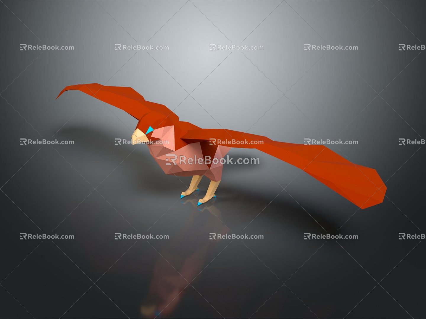 Modern Bird Eagle Birds 3d model