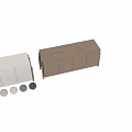 Modern Minimalist Wooden Entryway Side Cabinet with Sleek Storage Doors and Solid Legs