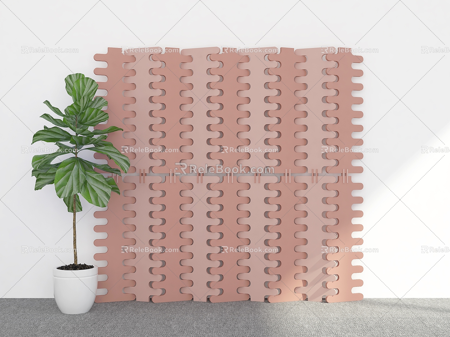 Screen Screen Ornaments Folding Screen Screen Partition Screen 3d model