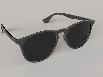 Luxury Black Jewelry Sunglasses With Elegant Frame And Stylish Design Elements 3d model