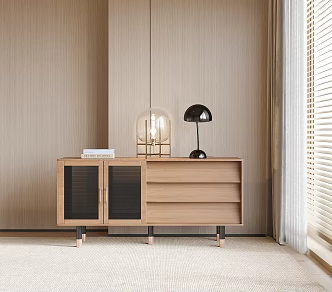 Modern sideboard lamp 3d model