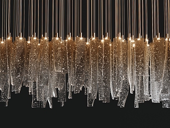 Cattelan glass chandelier 3d model