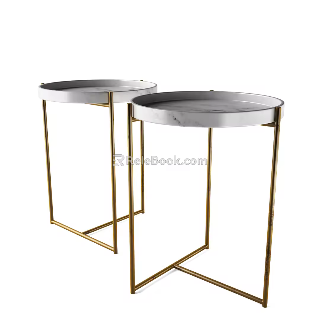 Modern Round Table 3d model