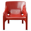 Modern Leisure Chairs in Red Yellow Black with Sleek Design and Ergonomic Armrests
