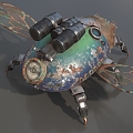 Sci-fi Flying Insect Sci-fi Bug Machine Beetle High-tech Flying Insect Machine Flying Insect Low Face Number Low Model Simple Model Game Sub-era Movie and TV Level Super Realistic 3d model