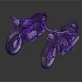 Two Vintage Motorcycles Featuring Classic Design Black Seats And Metallic Details