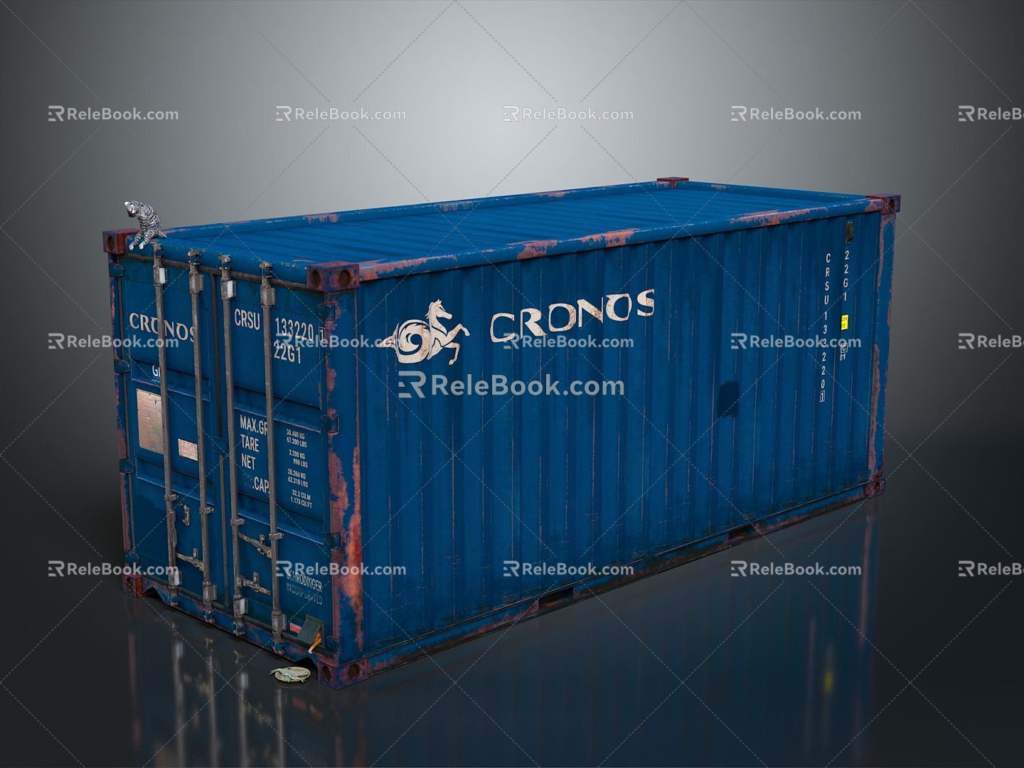 Container Cargo Box Cargo Box Tin Box 3d model