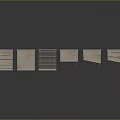 Wooden Louvered Window Blinds With Six Different Design Styles For Home Decor