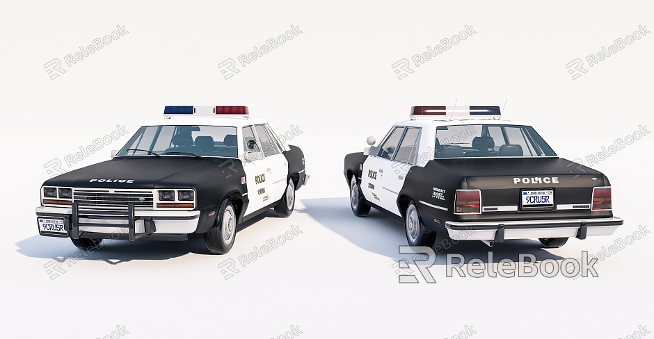 modern police car model