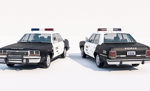 modern police car 3d model