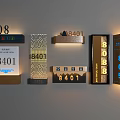 Wall Mounted Door Numbers with Various Design Styles and House Number Displays