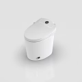 White Smart Toilet With Modern Design And Sleek Appearance In Detailed Views