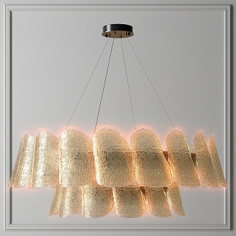 Light Luxury Chandelier 3d model