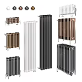 Various Modern Radiators in Different Colors and Styles for Home Heating