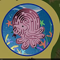 Octopus Shaped Kids Playground Maze Equipment with Sea Star Fish and Aquatic Plants Design