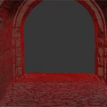 Ancient Stone Archway Entrance With Cobblestone Path And Historic Brick Walls