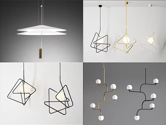Modern Special-Shaped Chandelier Simple Chandelier 3d model