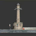 Tower defense sentry tower air defense watchtower observatory tower loft 3d model