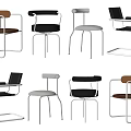 Sleek Modern Dining Chairs With Metal Frame And Various Colors For Home Kitchen