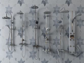 Modern shower tile 3d model