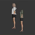 Women's Various Fashion Outfits With Coats Tops Skirts And Shoes