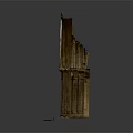 Ancient Stone Architectural Fragment With Arched Design And Decorative Carved Columns
