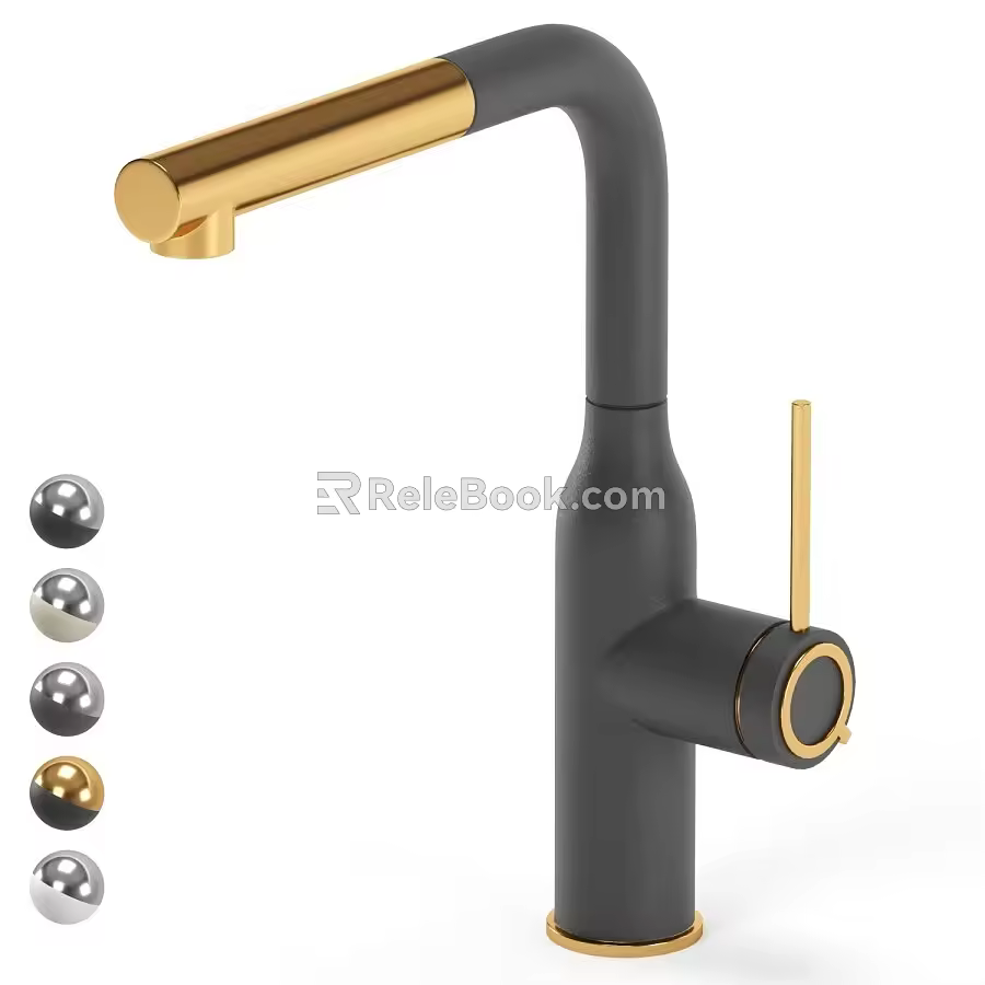 Light Luxury Faucet Simple Faucet 3d model