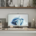 Modern computer desk 3d model