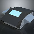 Stylish Outdoor Furniture Shelter With Black Canopy Transparent Window And Gray Sides