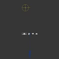 Blue Transparent Decorative Trophies On Black Background With Small Cubes And Spheres