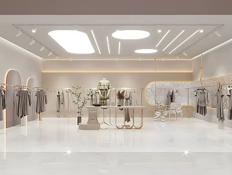 Women's clothing store live broadcast exhibition hall Nakajima model stainless steel leisure chair 3d model