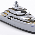 Yacht Cruise Ship 3d model