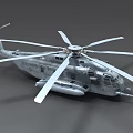 US Marines Military Helicopter Featuring Detailed Rotor Blades And Gray Fuselage Design