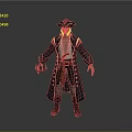 Man In Pirate Costume With Tricorn Hat Long Coat And Red Sash