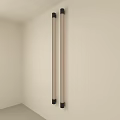 Modern Minimalist Wall Lamps Long Cylindrical Design Mounted On Light Wall