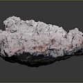 Natural Pinkish White Rock Formation With Rough Textured Surface