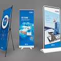Display Rack Billboard Advertising Display Rack Advertising Screen T Brand Door Type Display Rack X Display Rack Guide Display Road 3d model
