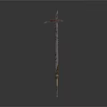 Ancient Handcrafted Sword Weapon With Decorative Hilt And Historical Blade Design