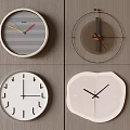Decorative clock wall clock 3d model