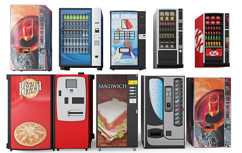 Modern vending machine beverage machine 3d model