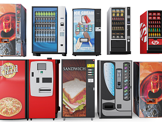 Modern vending machine beverage machine 3d model