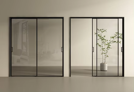 Modern sliding door kitchen sliding door balcony sliding door glass sliding door glass sliding door kitchen sliding door kitchen door 3d model