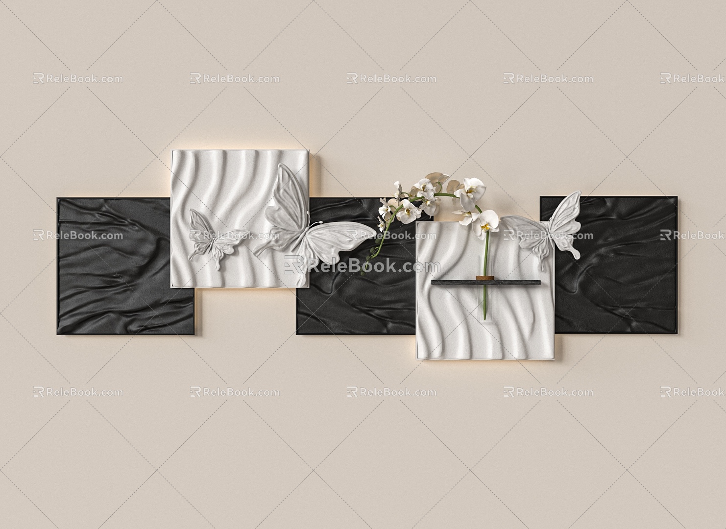 Butterfly Wall Decoration 3d model